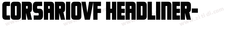 CorsarioVF HeadlineR字体转换